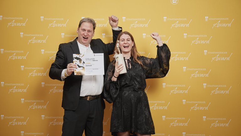 1. Preis beim Staatsanzeiger Award